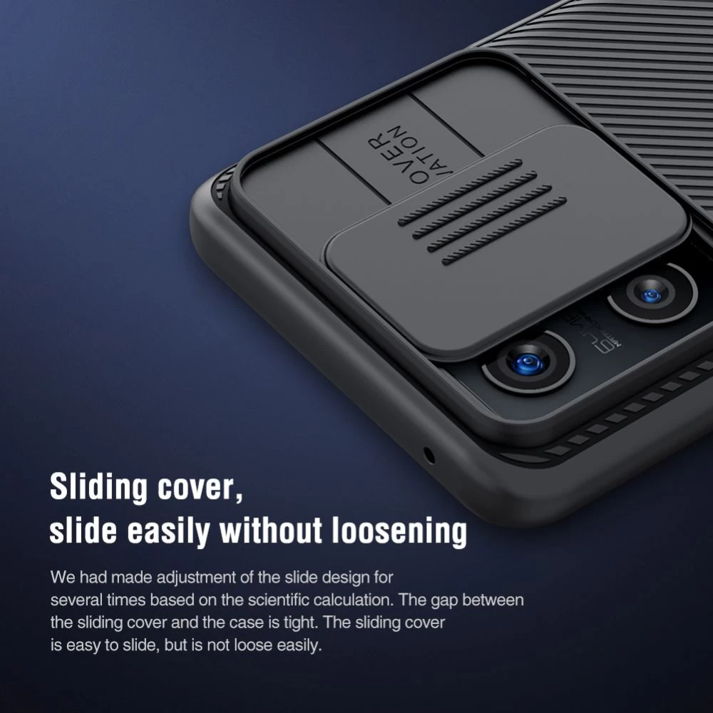 Oppo Realme GT Neo 2 vāciņš zils Nillkin CamShield / Q5 Pro 5G