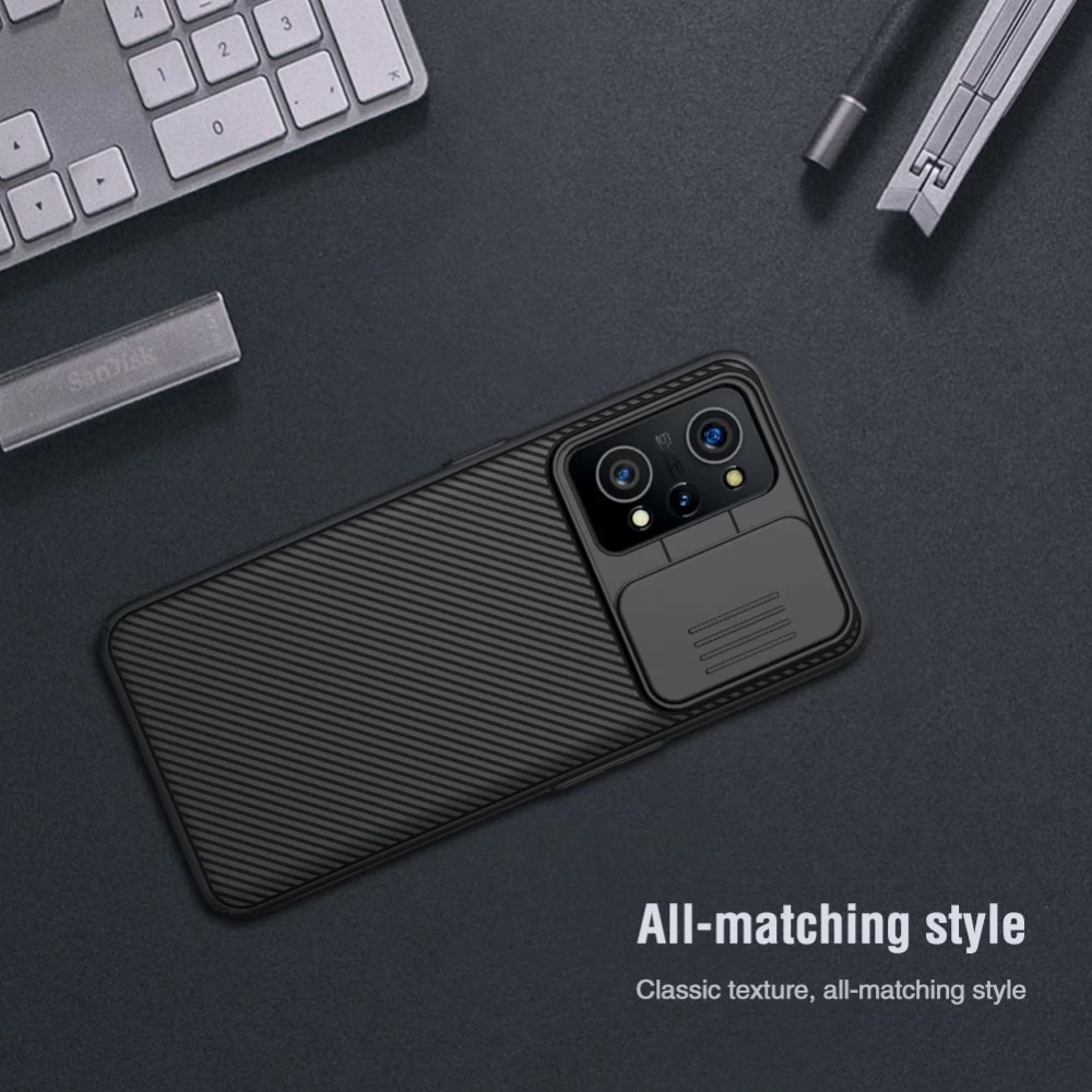 Oppo Realme GT Neo 2 vāciņš zils Nillkin CamShield / Q5 Pro 5G