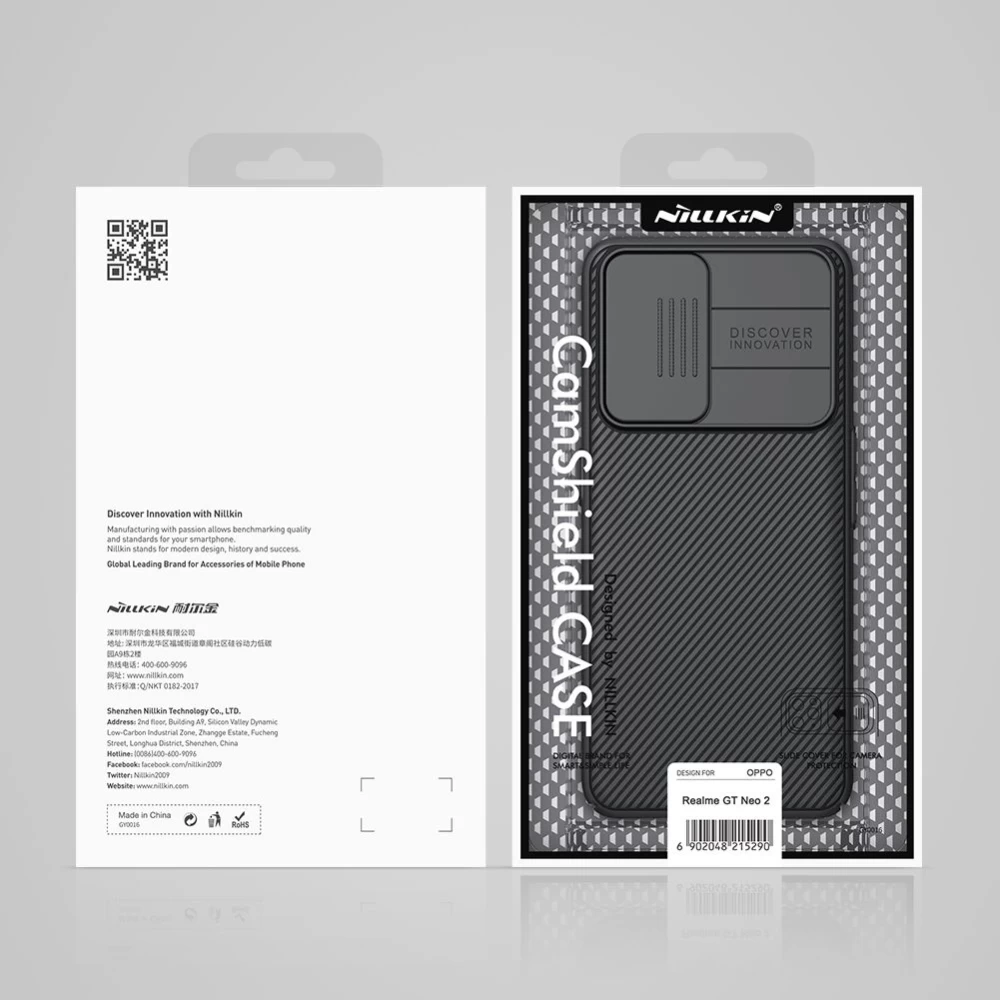 Oppo Realme GT Neo 2 vāciņš zils Nillkin CamShield / Q5 Pro 5G