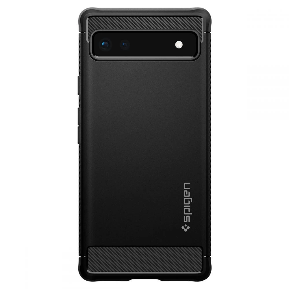 Google Pixel 6A dėklas Juoda SPIGEN Rugged Armor