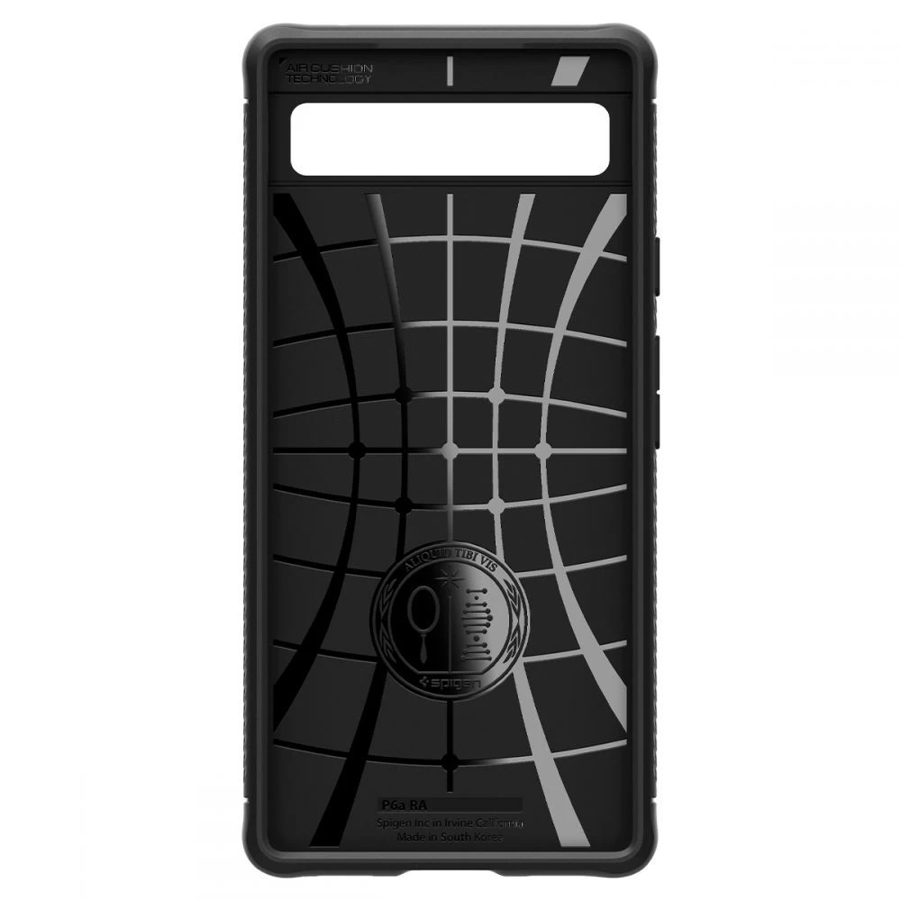 Google Pixel 6A dėklas Juoda SPIGEN Rugged Armor