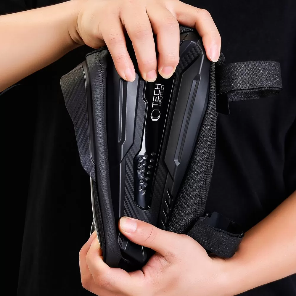 Velo telefona turētājs  maciņš melns TECH-PROTECT V2 UNIVERSAL BIKE MOUNT ”L”