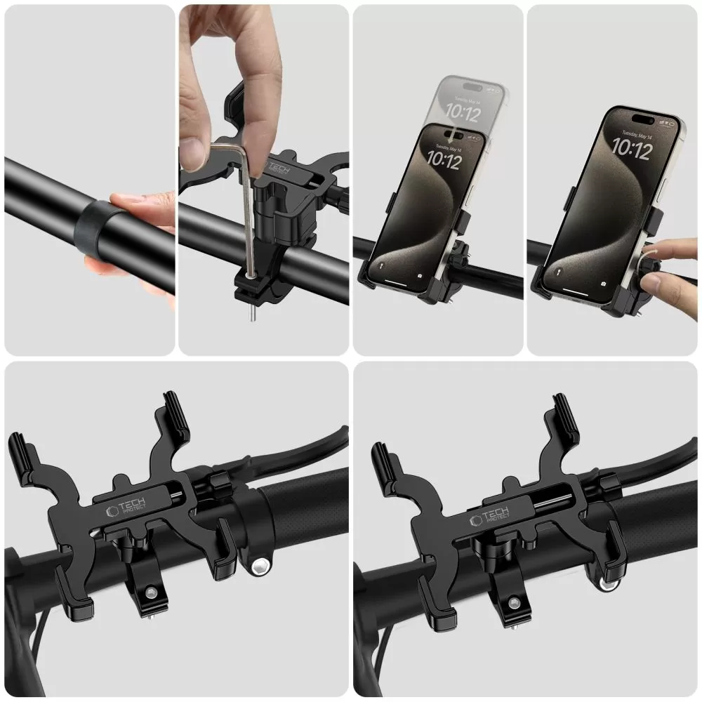 Mobilhållare för cykel  TECH-PROTECT V3 UNIVERSAL BIKE MOUNT musta