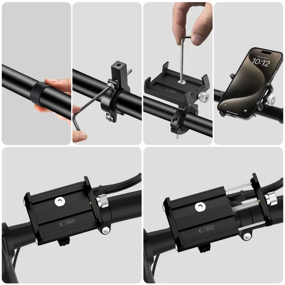 Mobilhållare för cykel  TECH-PROTECT V4 UNIVERSAL BIKE MOUNT musta