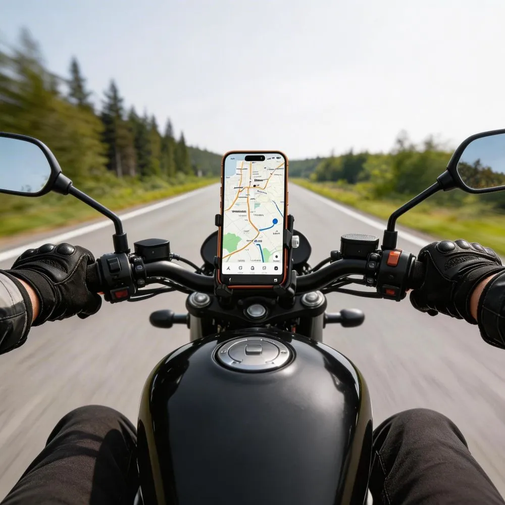 Velo telefona turētājs TECH-PROTECT V5 HANDLEBAR & STEM UNIVERSAL BIKE MOUNT Viedierīču melns