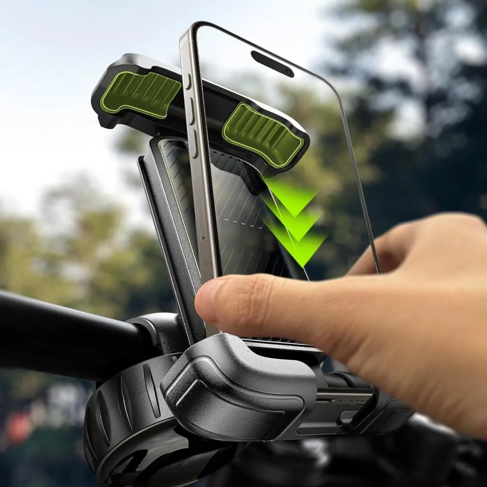 Velo telefona turētājs  TECH-PROTECT V6 UNIVERSAL BIKE & MOTORCYCLE MOUNT Viedierīču  melns