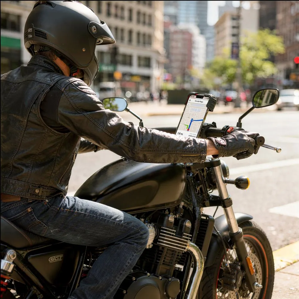 Velo telefona turētājs  TECH-PROTECT V7 UNIVERSAL BIKE & MOTORCYCLE MOUNT Viedierīču  melns
