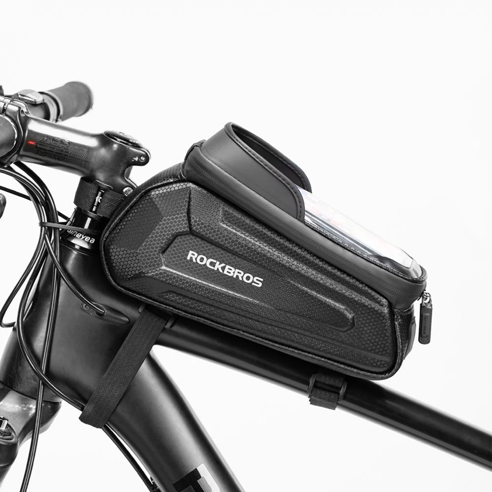 Puhelinteline pyörään  ROCKBROS Hardpouch Bike Mount M svart