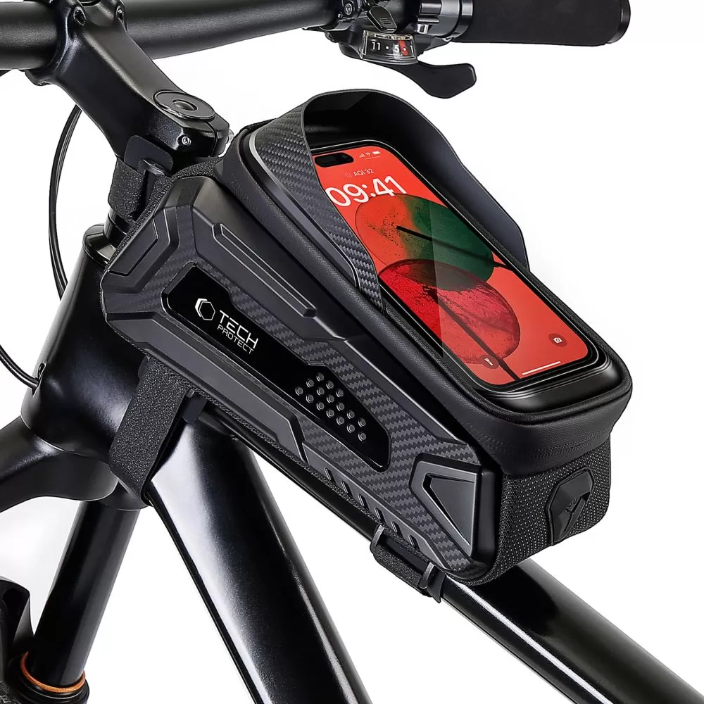 Velo telefona turētājs  maciņš melns TECH-PROTECT V2 UNIVERSAL BIKE MOUNT ”L”