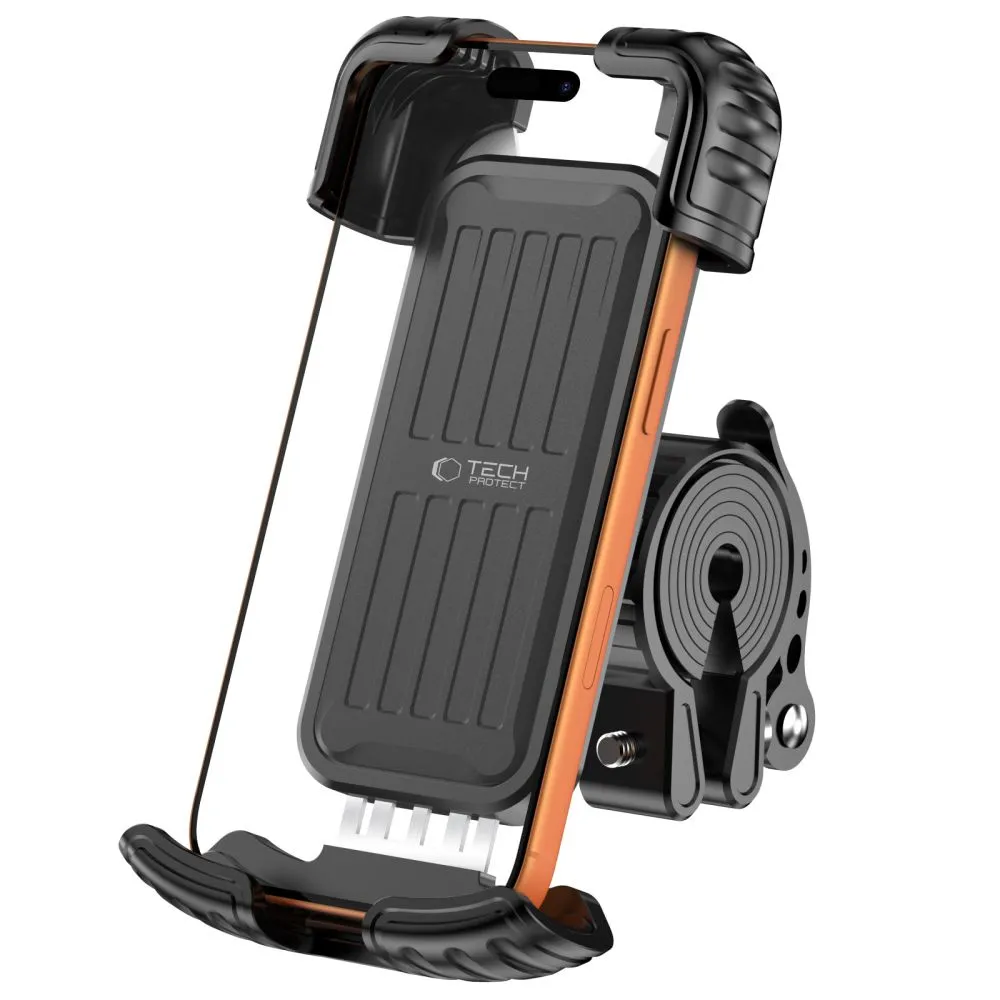 Velo telefona turētājs  TECH-PROTECT V7 UNIVERSAL BIKE & MOTORCYCLE MOUNT Viedierīču  melns