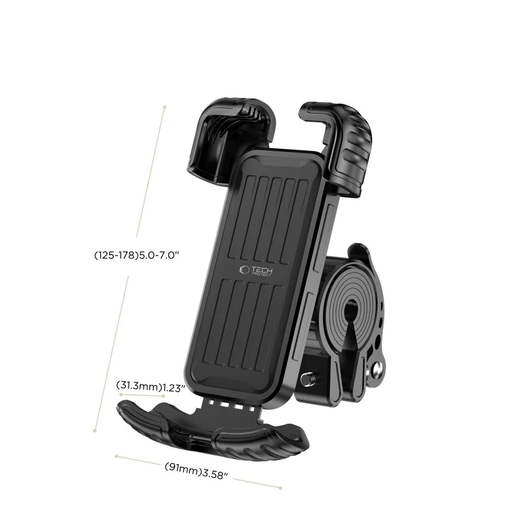 Velo telefona turētājs  TECH-PROTECT V7 UNIVERSAL BIKE & MOTORCYCLE MOUNT Viedierīču  melns