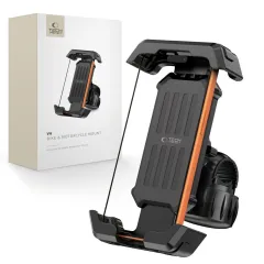  Velo telefona turētājs Viedierīču Aksesuāri TECH-PROTECT V6 UNIVERSAL BIKE & MOTORCYCLE MOUNT