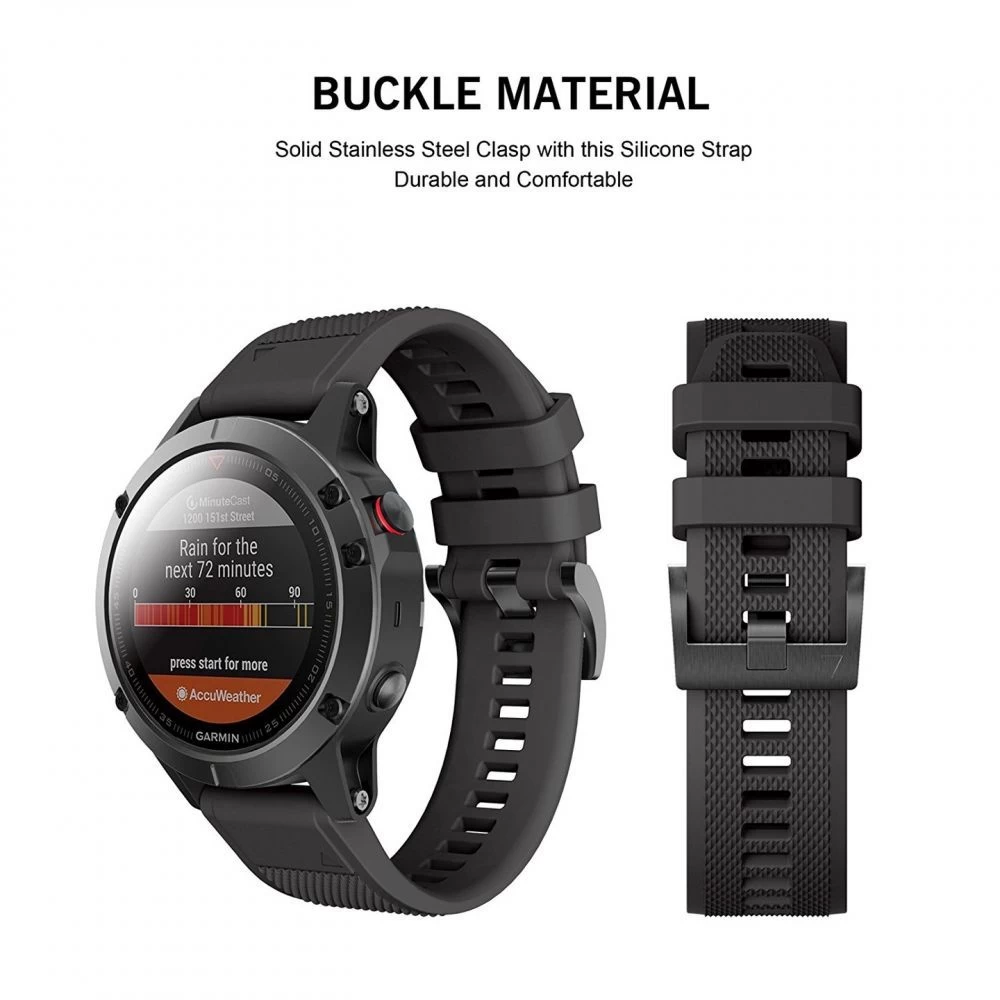 Garmin Fenix 6 PRO / 7 8 (47 MM) skal, fodral svart TECH-PROTECT Smooth 5 (22mm)