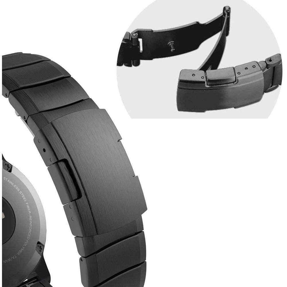Garmin Fenix 6 PRO / 7 8 (47 MM) siksniņa melns TECH-PROTECT Steelband 5 (22mm)