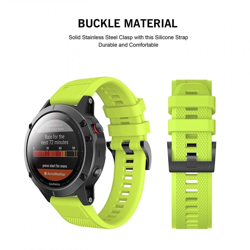 Garmin Fenix 6 PRO / 7 8 (47 MM) siksniņa zaļš TECH-PROTECT Smooth 5 (22mm)