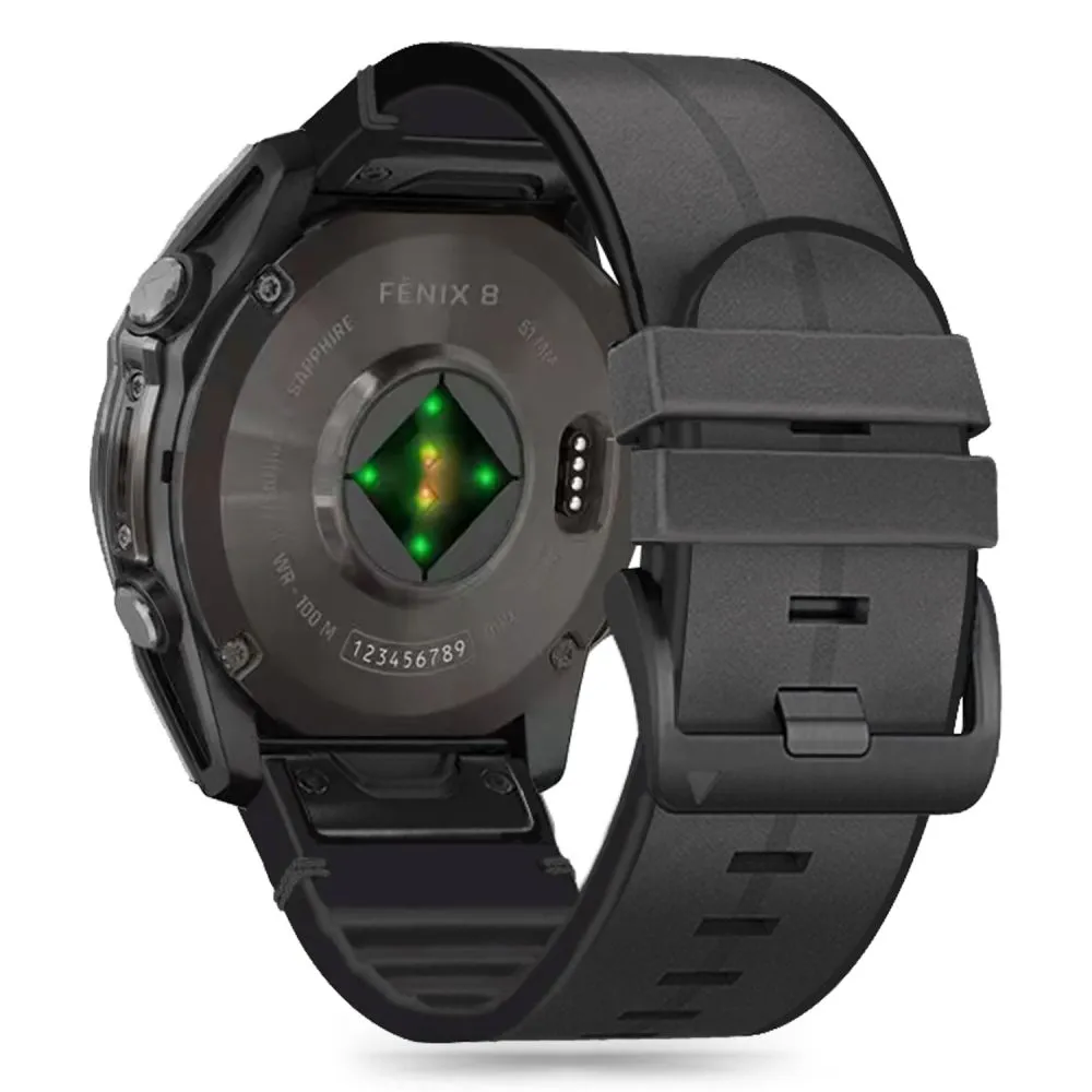 Garmin Fenix 6 PRO / 7 8 (47 MM) siksniņa melns TECH-PROTECT SILICONE PU 5 E