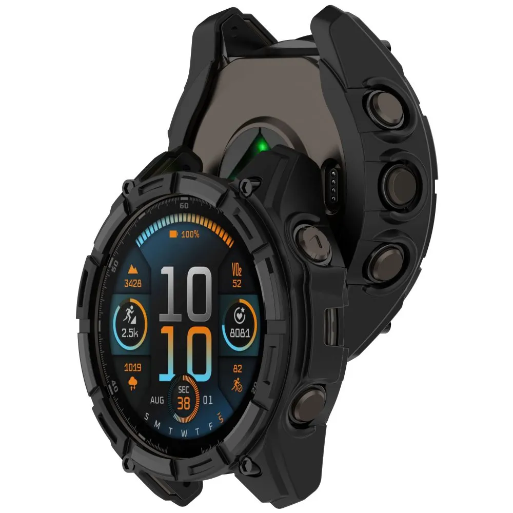 Garmin Fenix 6 PRO / 7 8 (47 MM) vāciņš melns TECH-PROTECT DEFENSE AIR
