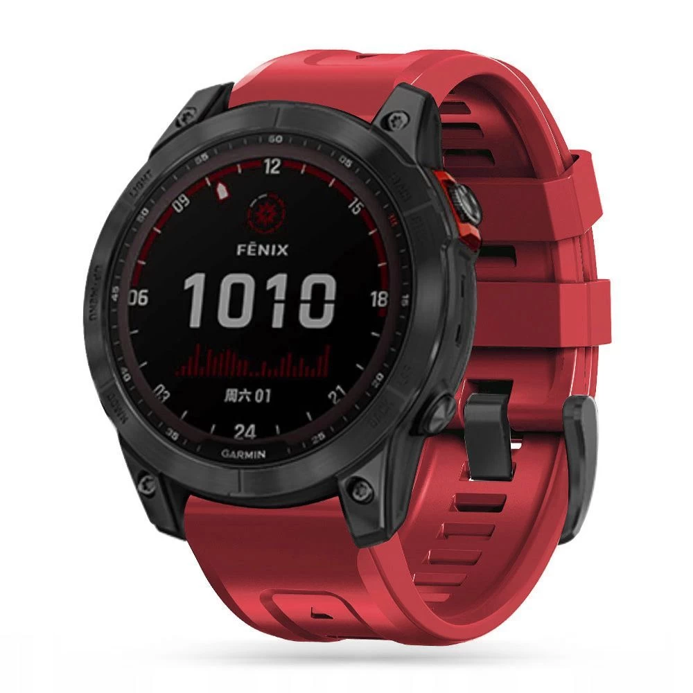 Garmin Fenix 6 PRO / 7 8 (47 MM) suojakuori, suojakotelo punainen TECH-PROTECT Iconband 5 (22mm)