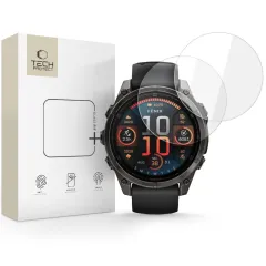 Garmin Fenix 6 PRO / 7 / 8 (47 MM) aizsargstikls TECH-PROTECT GLASS FIT+ 2-PACK Garmin Fenix 8 (47 MM)