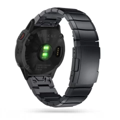Garmin Fenix 6 PRO / 7 8 (47 MM) siksniņa melns TECH-PROTECT Steelband 5 (22mm)