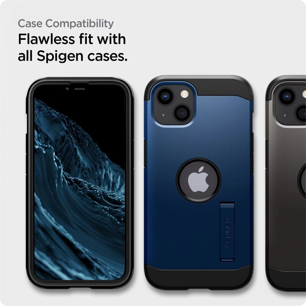 Apple iPhone 14 apsauginis stiklas  SPIGEN ALM GLASS FC