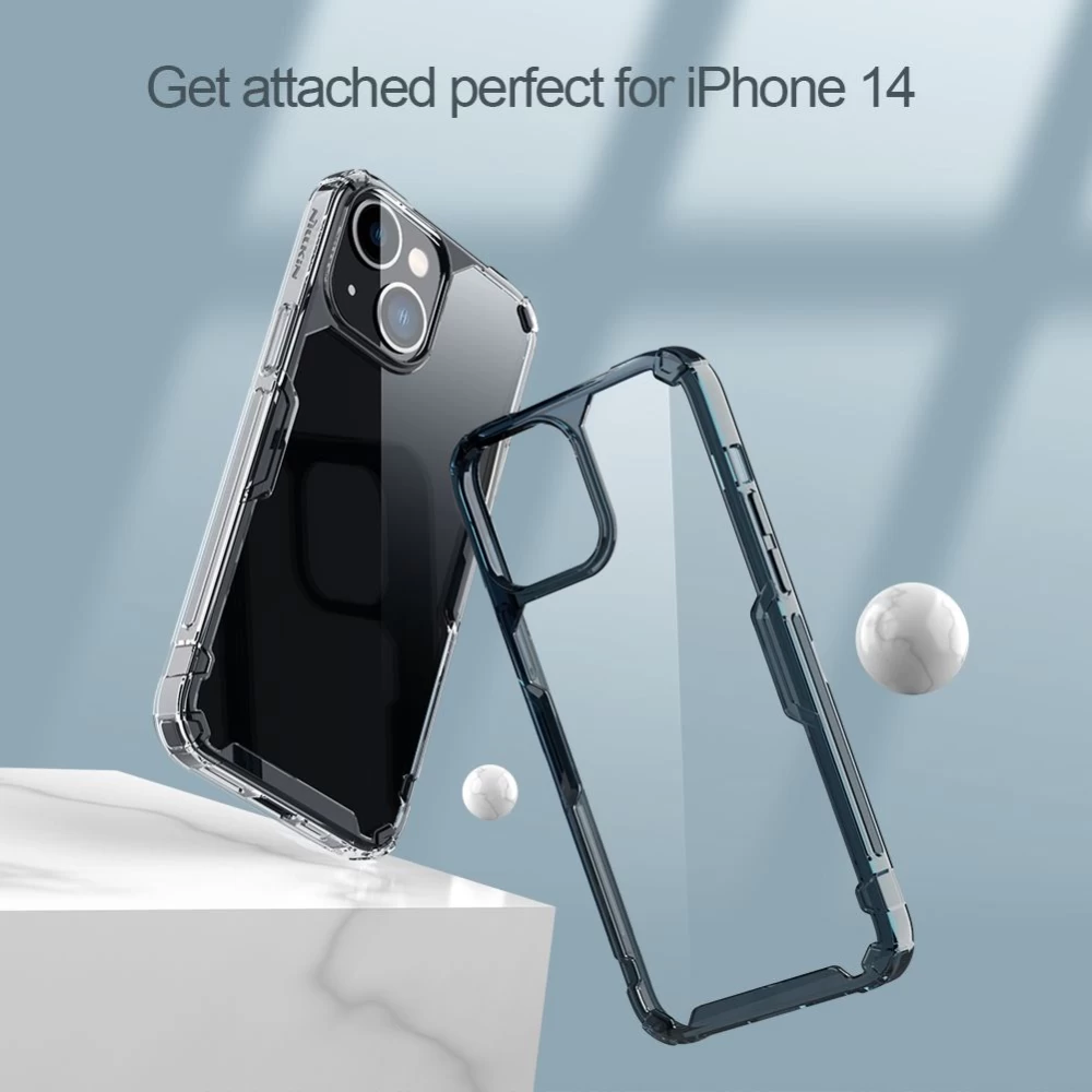 Apple iPhone 14 suojakuori läpinäkyvä Nillkin TPU Pro