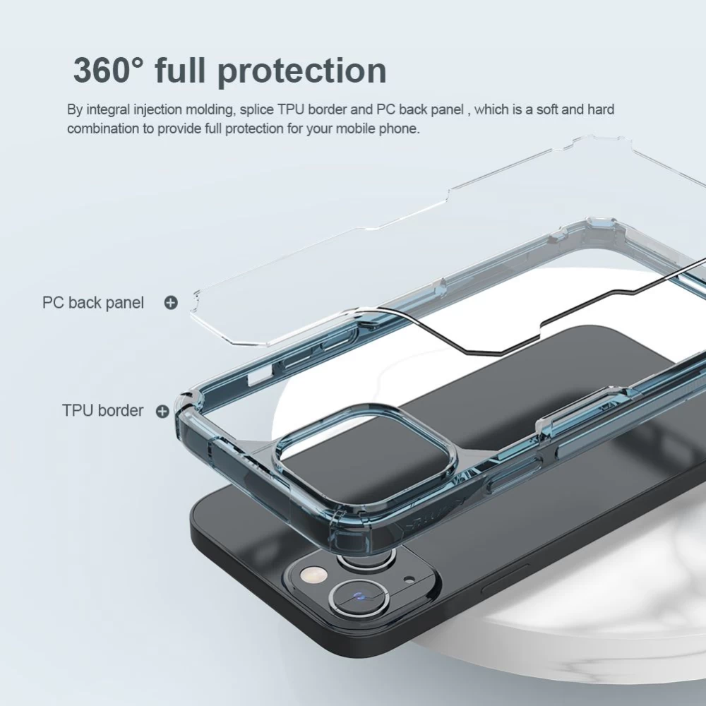 Apple iPhone 14 suojakuori läpinäkyvä Nillkin TPU Pro