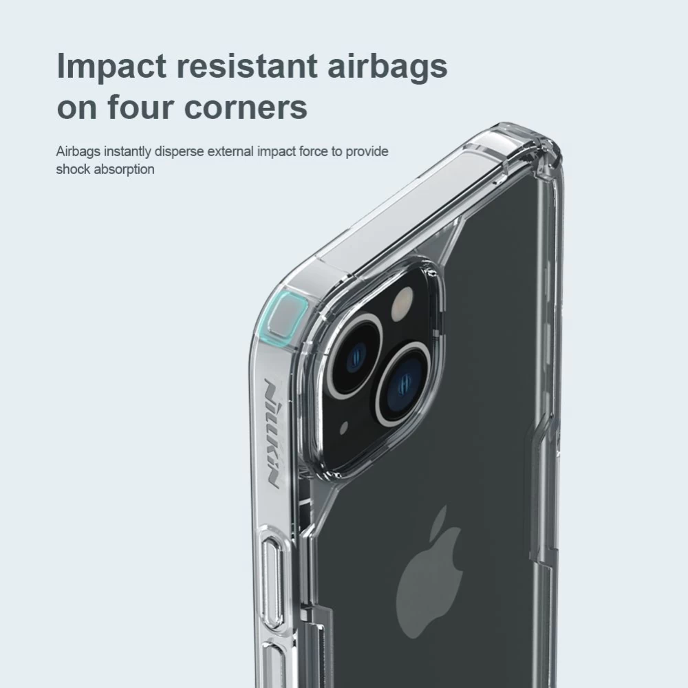 Apple iPhone 14 suojakuori läpinäkyvä Nillkin TPU Pro