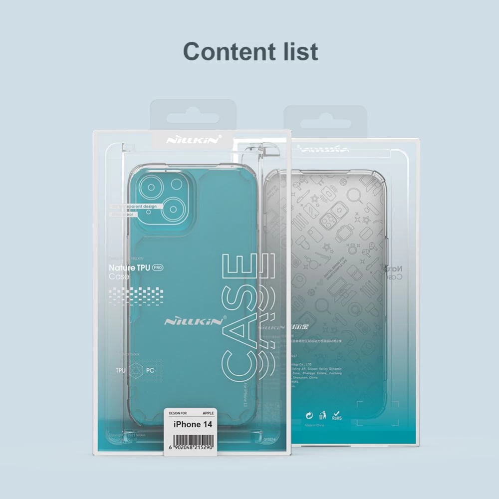 Apple iPhone 14 suojakuori läpinäkyvä Nillkin TPU Pro