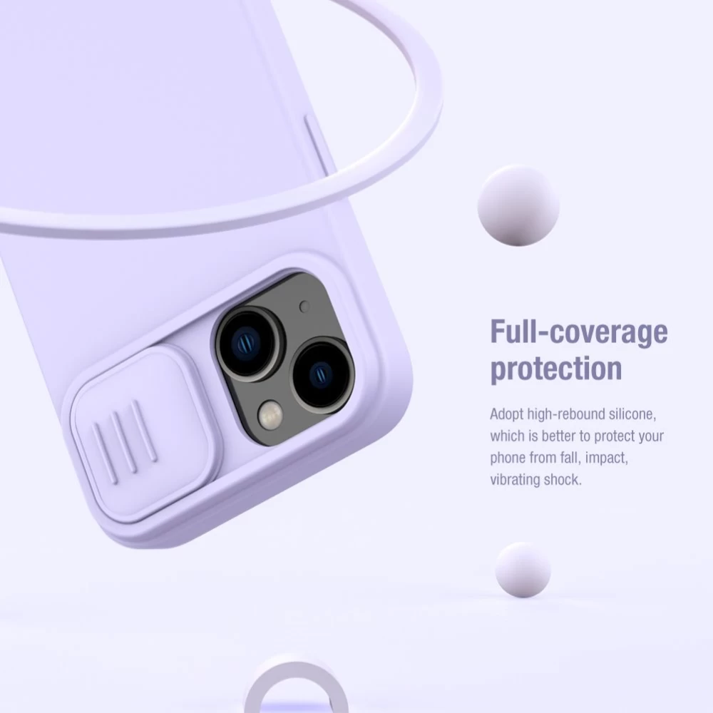 Apple iPhone 14 suojakuori  Nillkin CamShield Silky Magnetic Silicon