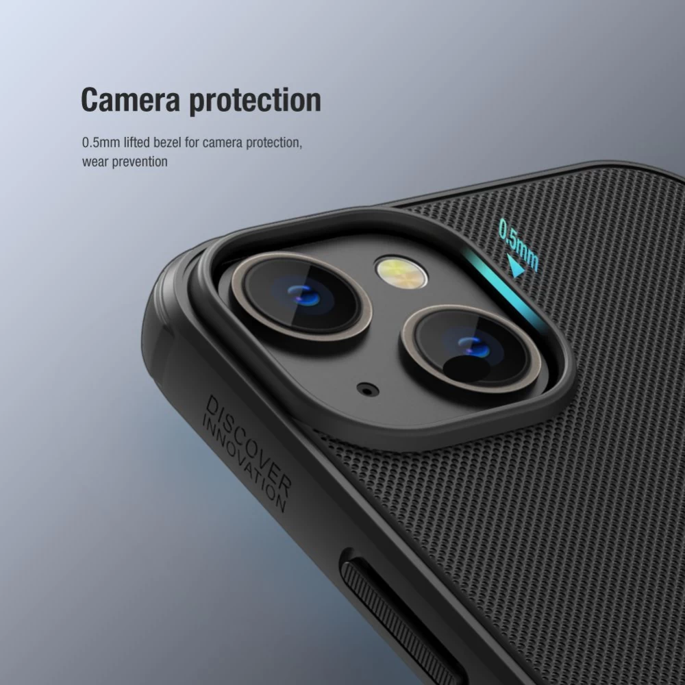 Apple iPhone 14 suojakuori musta Nillkin Super Frosted Shield Magnetic