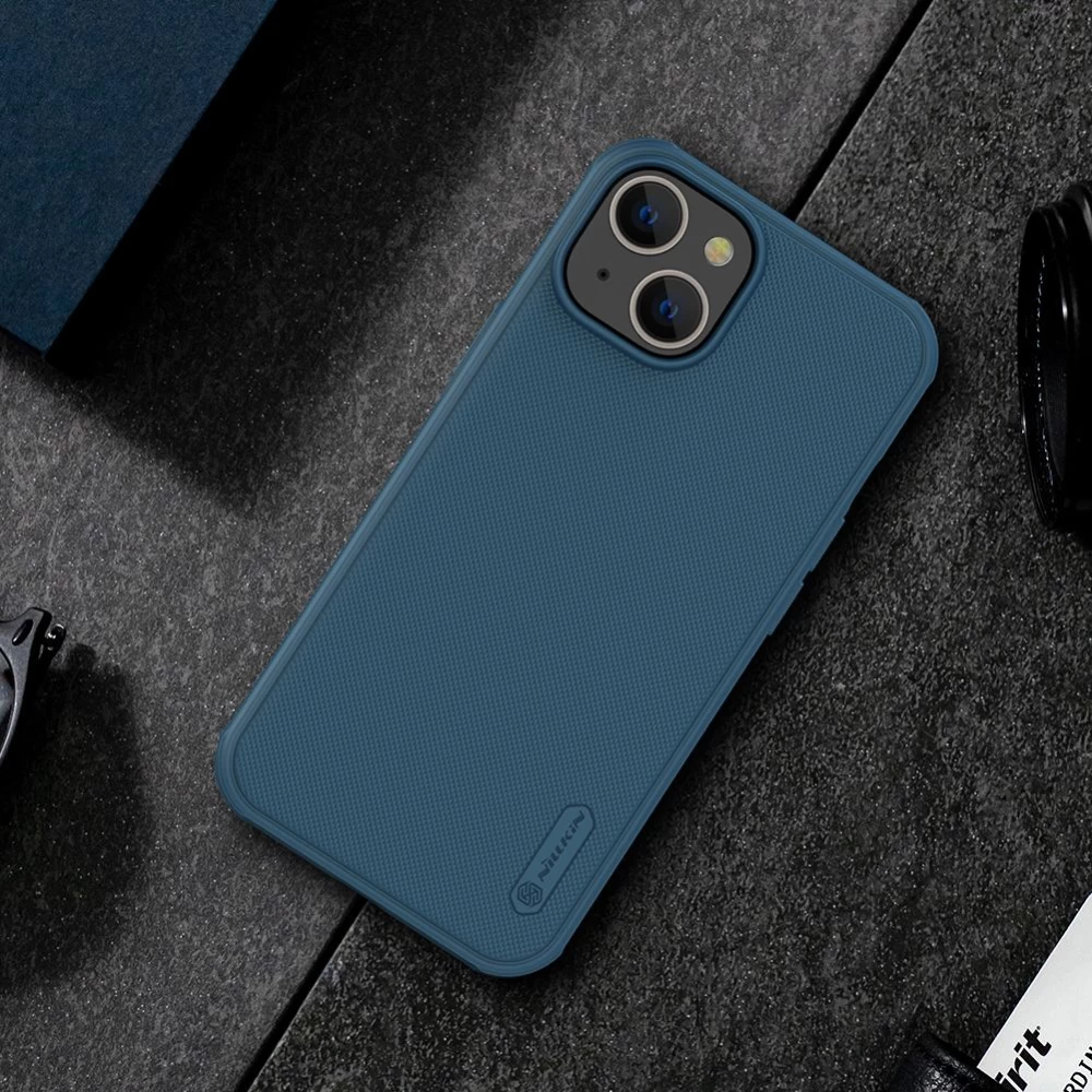 Apple iPhone 14 suojakuori musta Nillkin Super Frosted Shield Magnetic