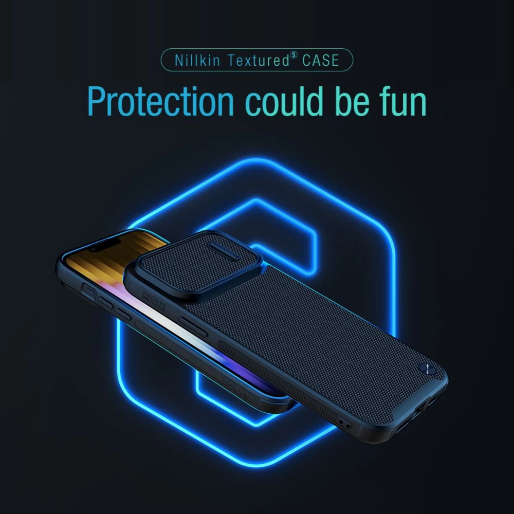 Apple iPhone 14 suojakuori musta Nillkin Textured  S