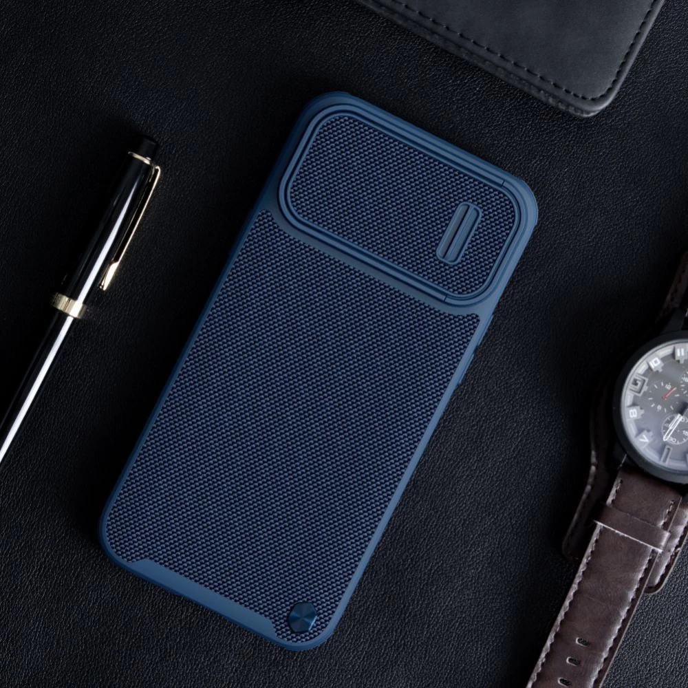 Apple iPhone 14 suojakuori musta Nillkin Textured  S
