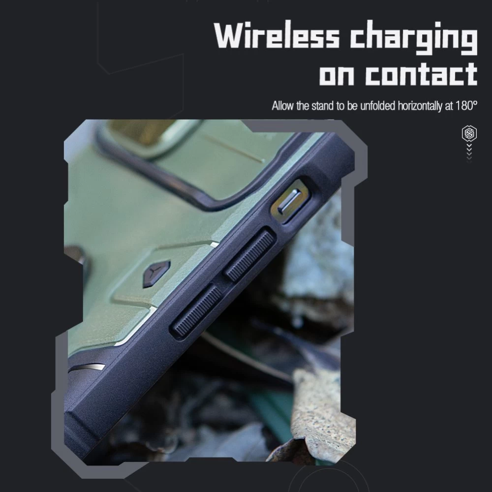 Apple iPhone 14 suojakuori musta Nillkin CamShield Armor Pro