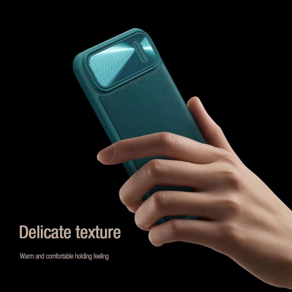 Apple iPhone 14 suojakuori musta NILLKIN CAMSHIELD LEATHER S