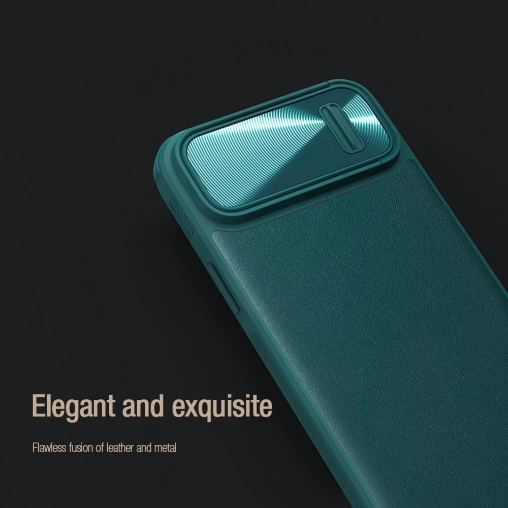 Apple iPhone 14 suojakuori musta NILLKIN CAMSHIELD LEATHER S