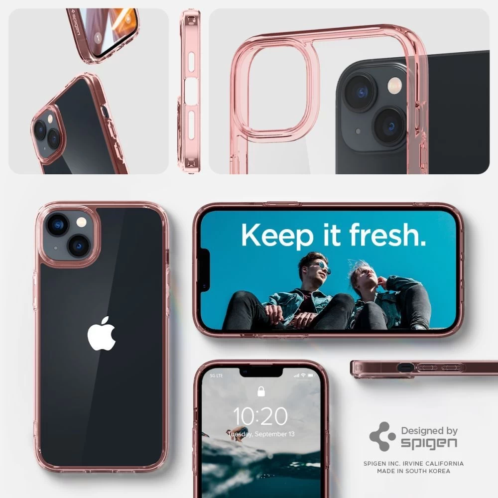 Apple iPhone 14 suojakuori pinkki SPIGEN ULTRA HYBRID
