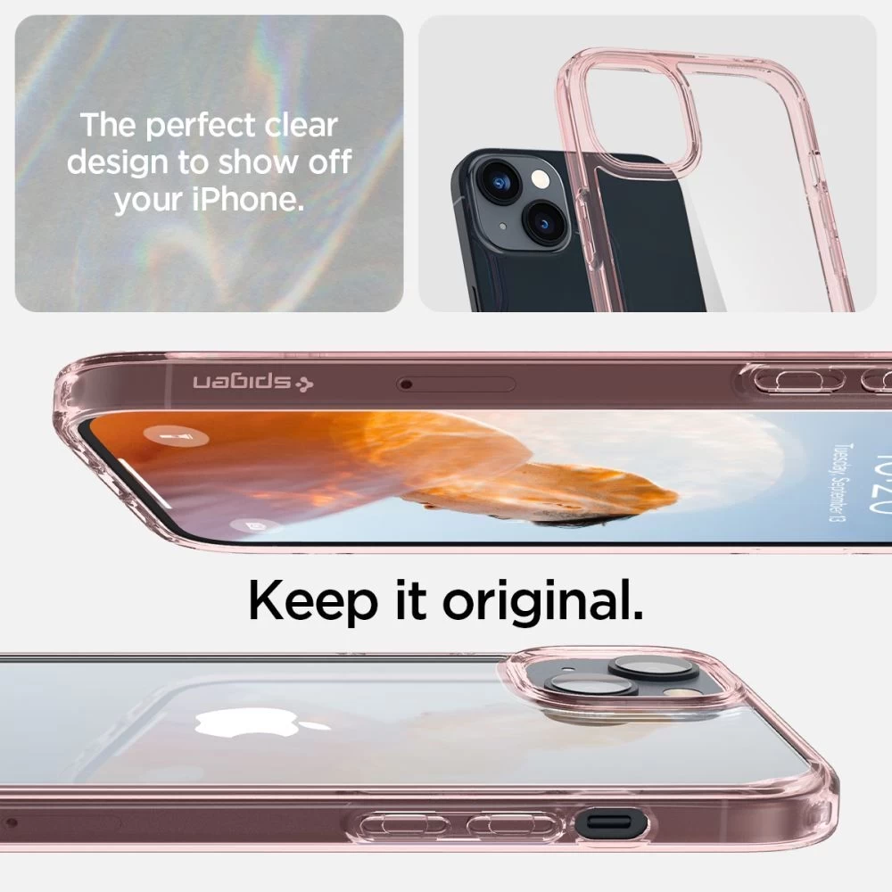 Apple iPhone 14 suojakuori pinkki SPIGEN ULTRA HYBRID
