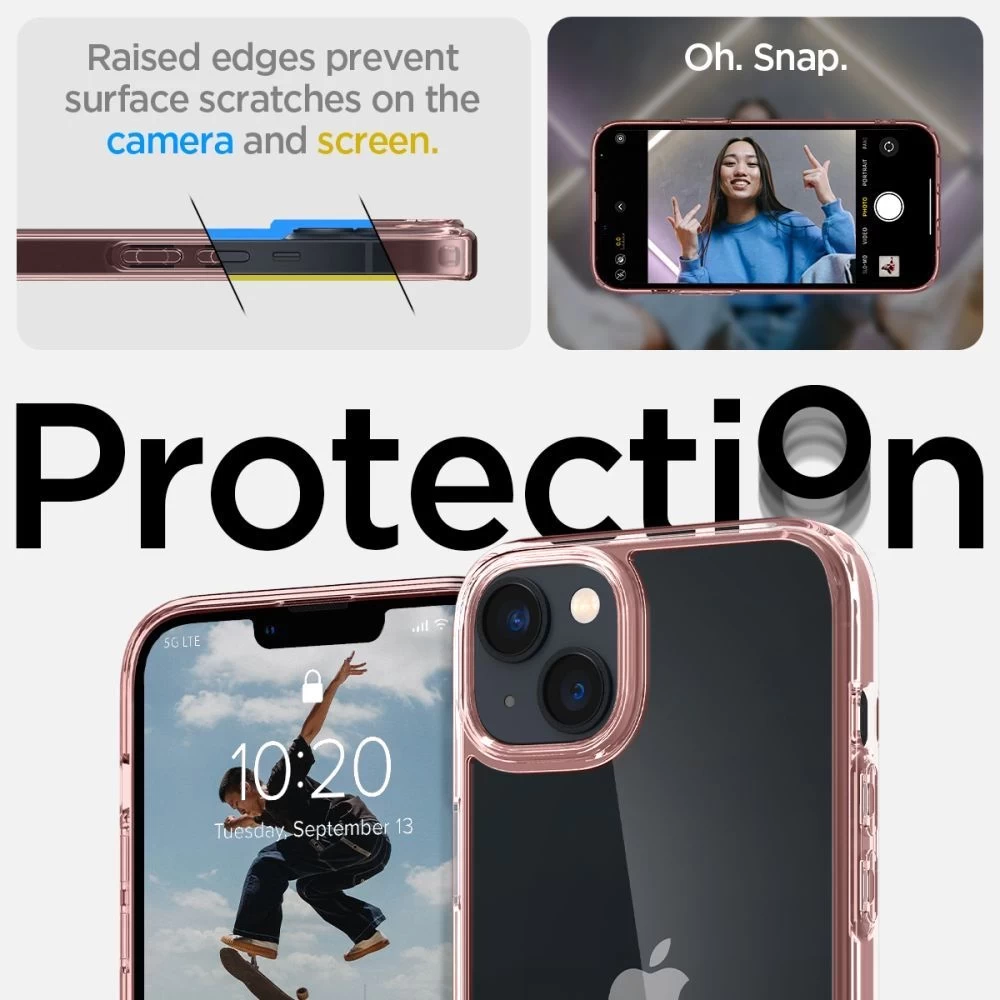 Apple iPhone 14 suojakuori pinkki SPIGEN ULTRA HYBRID
