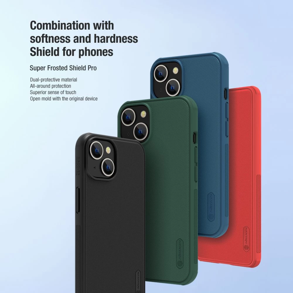 Apple iPhone 14 suojakuori punainen Nillkin Super Frosted Shield Pro