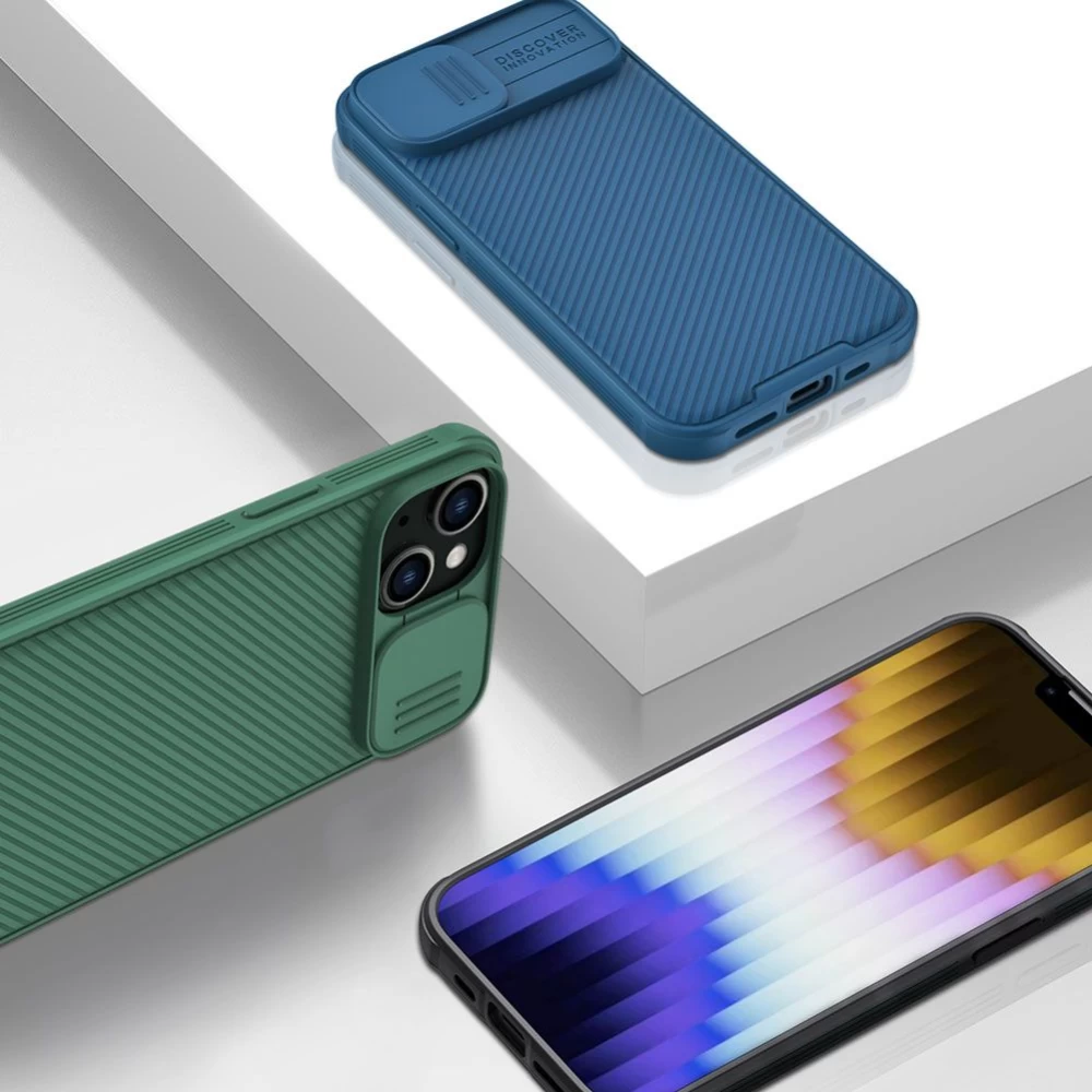 Apple iPhone 14 suojakuori sininen Nillkin CamShield Pro
