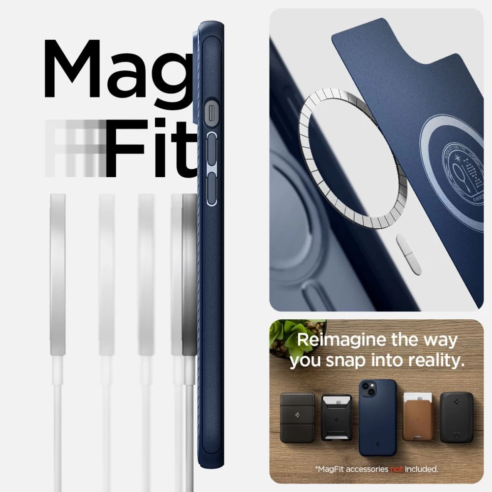 Apple iPhone 14 suojakuori sininen SPIGEN MAG ARMOR