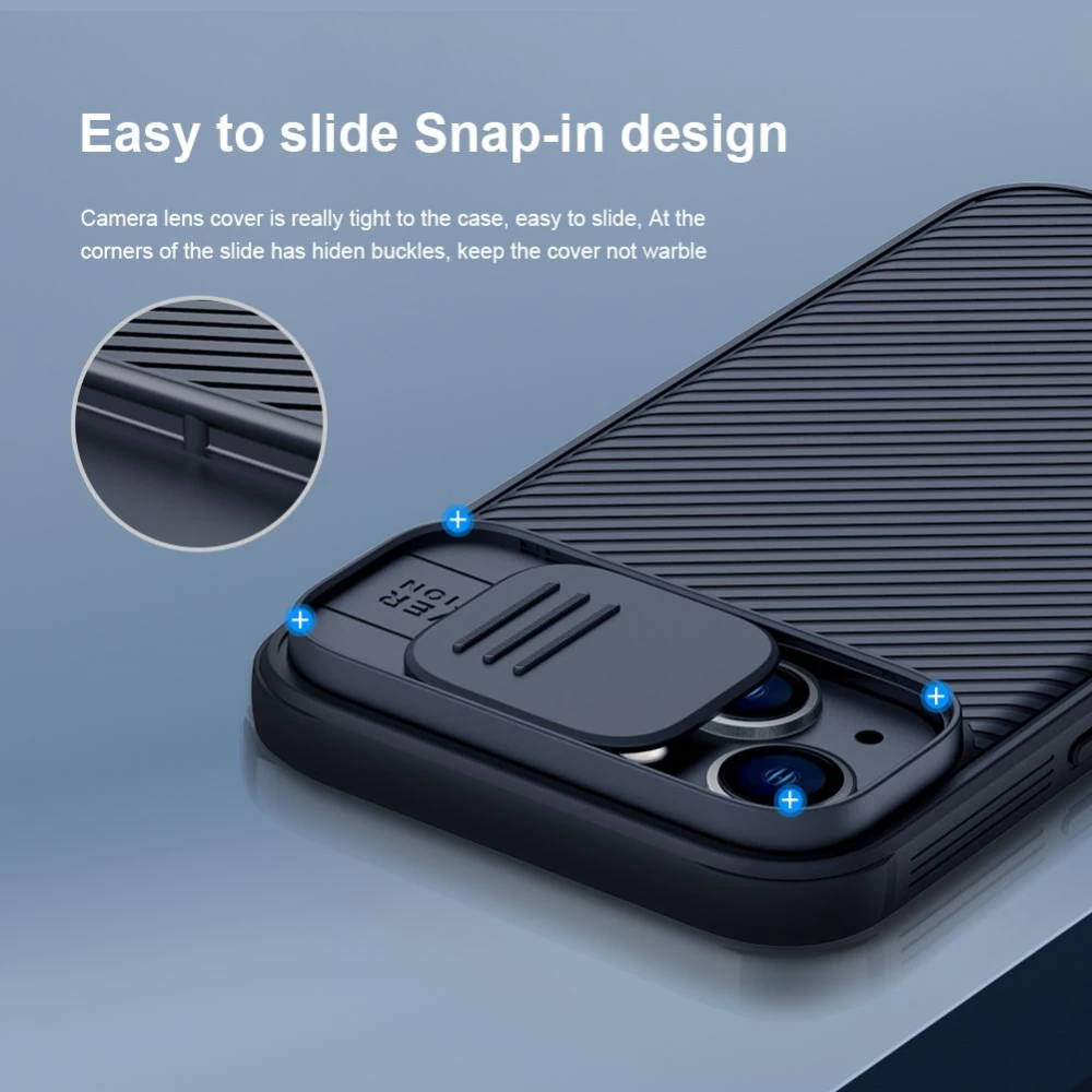Apple iPhone 14 ümbris sinine Nillkin CamShield Pro Magnetic