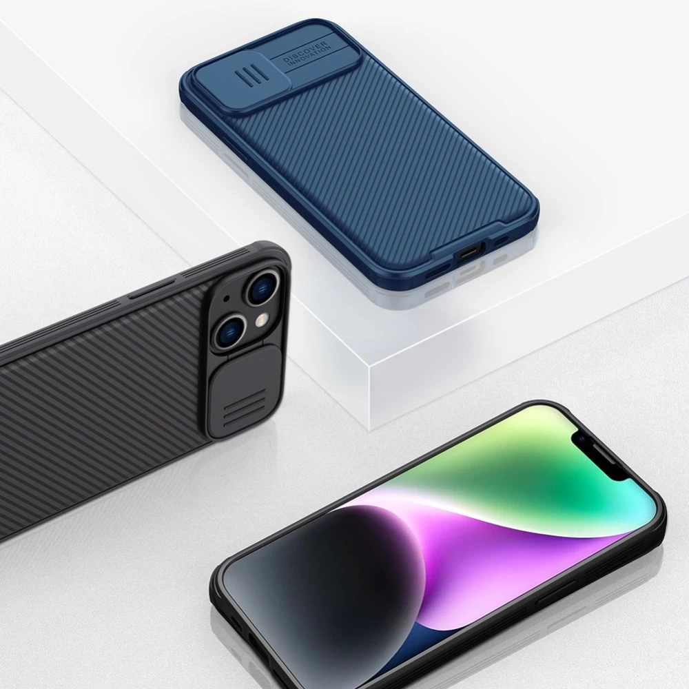 Apple iPhone 14 ümbris sinine Nillkin CamShield Pro Magnetic