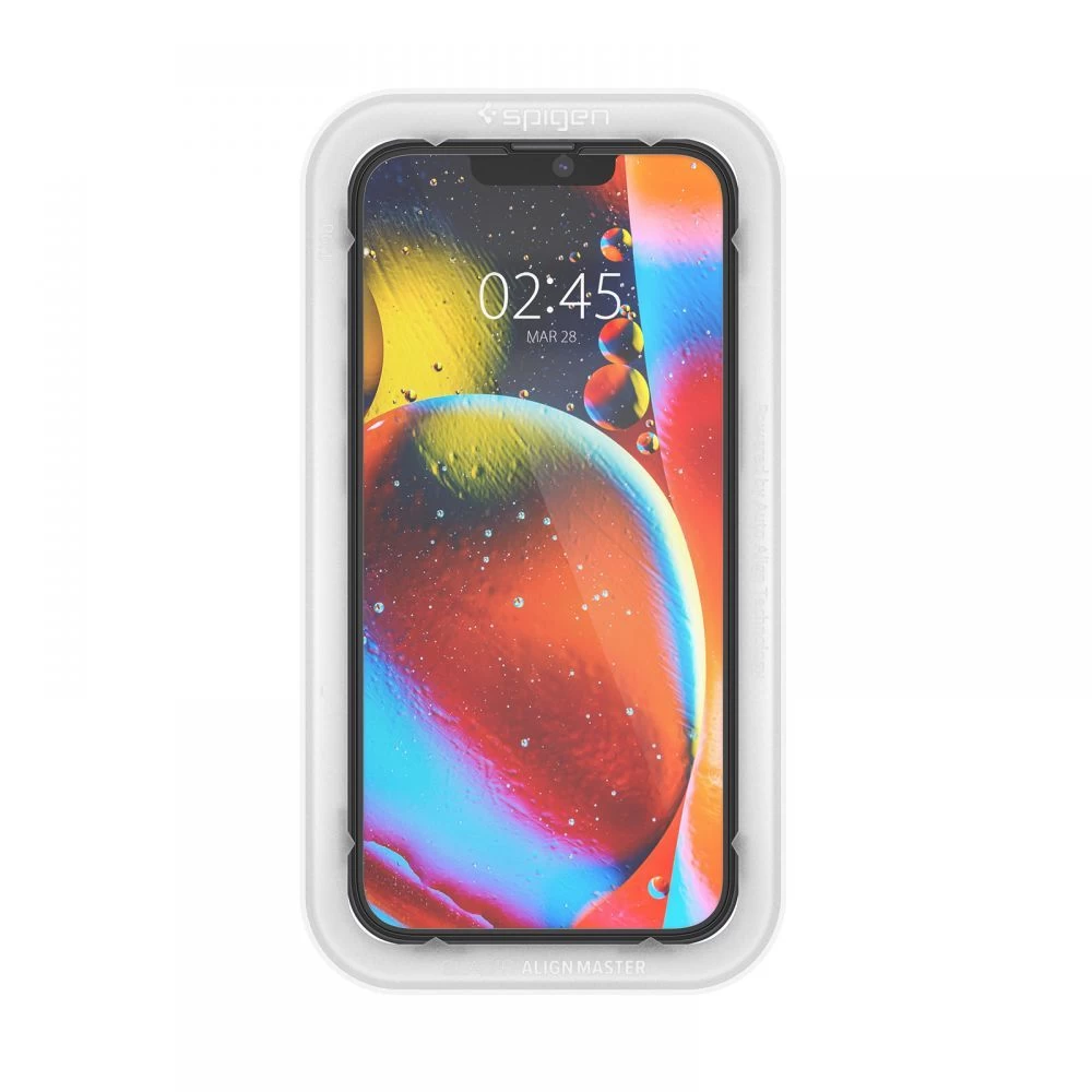 Apple iPhone 14 apsauginis stiklas  SPIGEN ALM GLASS FC (2-pack)