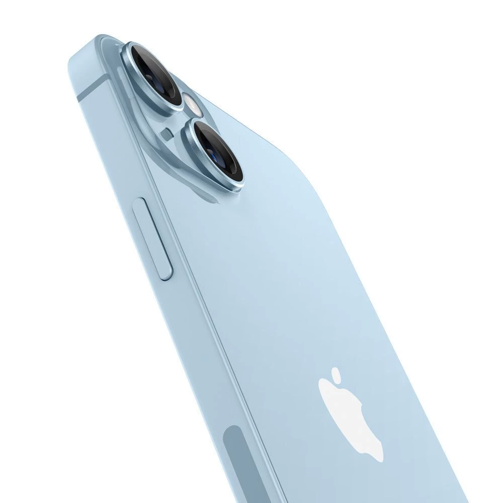 Apple iPhone 14 apsauginis stiklas mėlyna SPIGEN OPTIK.TR EZ FIT CAMERA PROTECTOR (2-pack)