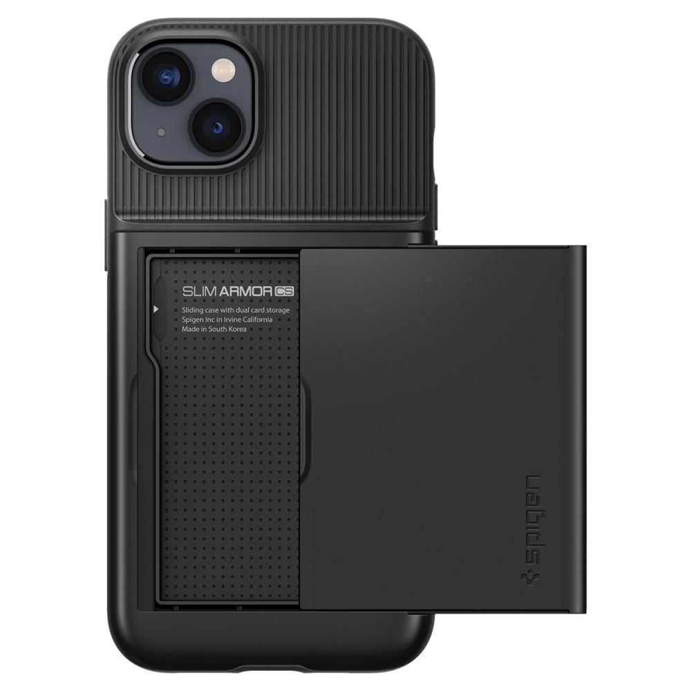 Apple iPhone 14 suojakuori musta SPIGEN SLIM ARMOR CS