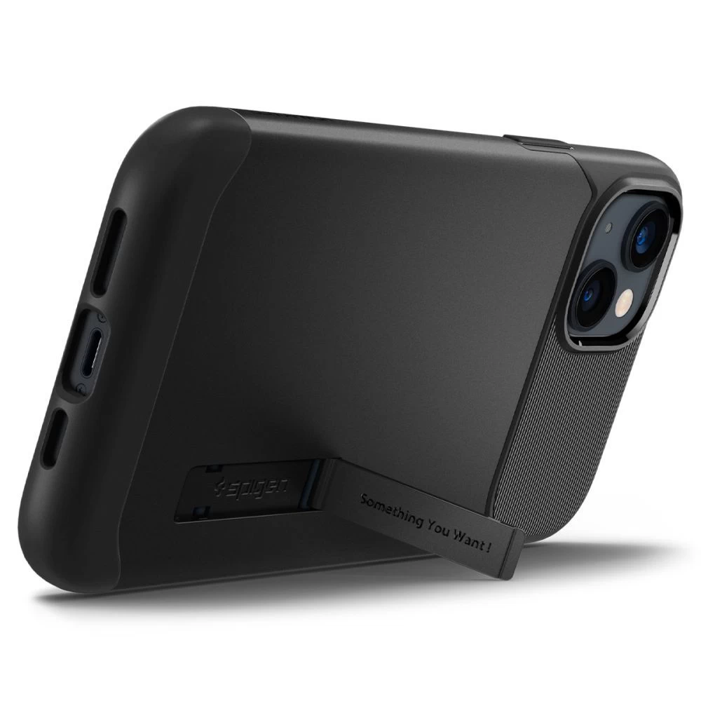 Apple iPhone 14 suojakuori musta SPIGEN SLIM ARMOR