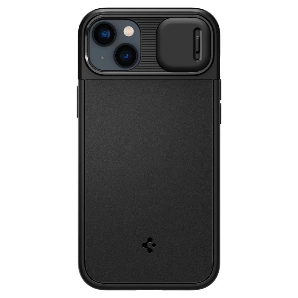 Apple iPhone 14 suojakuori musta SPIGEN OPTIK ARMOR MAG MAGSAFE